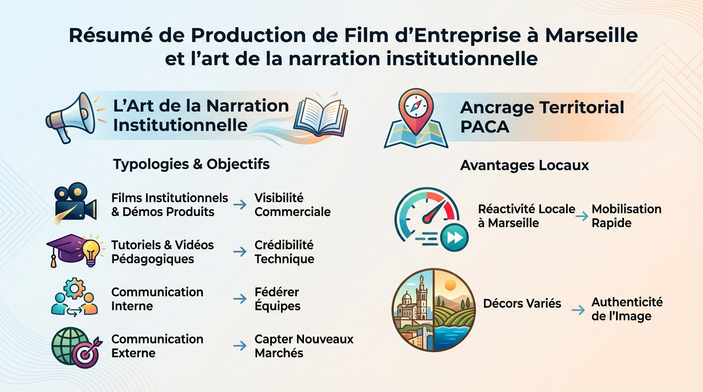 Production de film d'entreprise à Marseille et narration institutionnelle